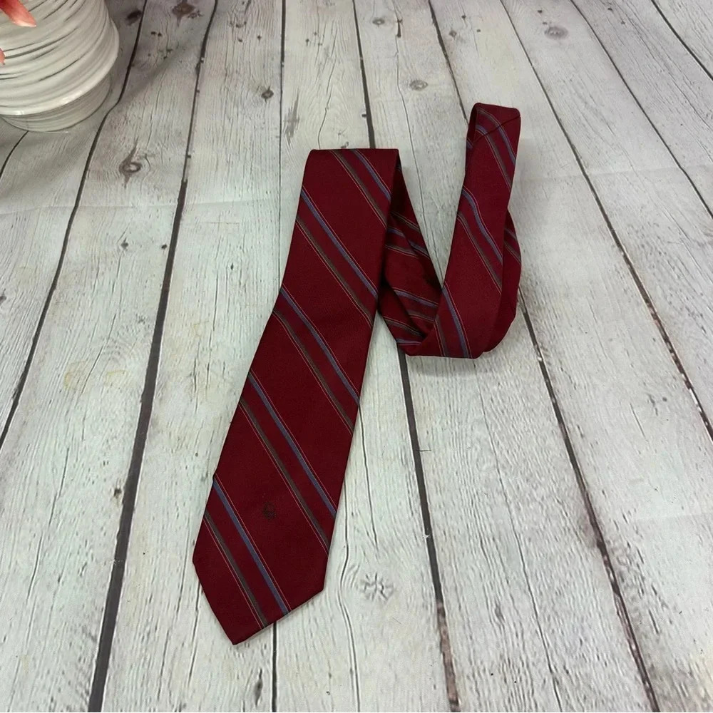 vintage designer christian dior paris new york tie diagonal stripe